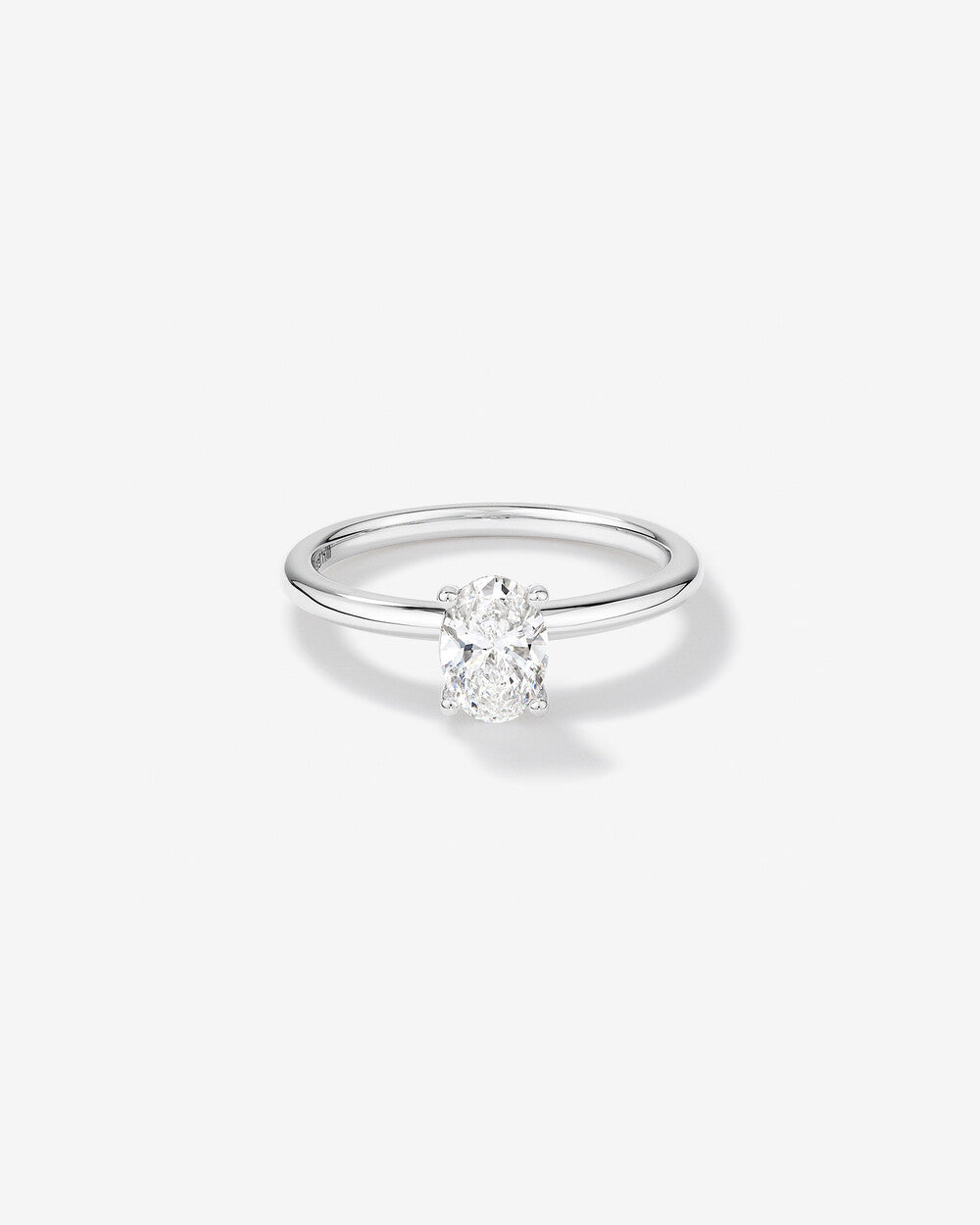 Stunning 0.70 CT Oval Moissanite Engagement Ring Solitaire Design 1