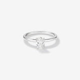 Stunning 0.70 CT Oval Moissanite Engagement Ring Solitaire Design 1
