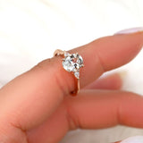 Stunning 1.95 CT Oval Moissanite Engagement Ring with Three Stone Design 10