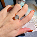 Stunning 4.5 CT Oval Moissanite Engagement Ring with Solitaire Design 1