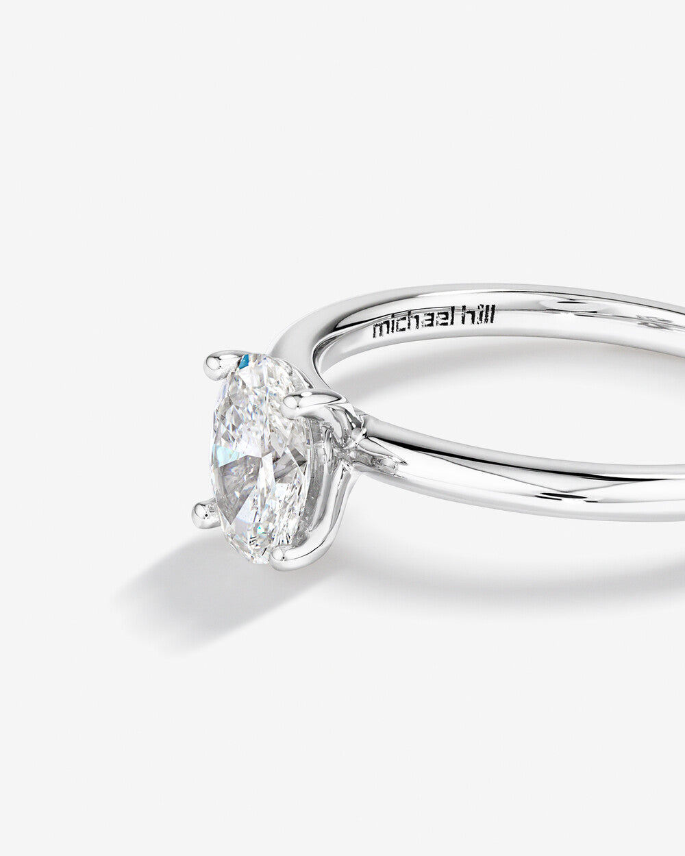 Stunning 0.70 CT Oval Moissanite Engagement Ring Solitaire Design 3