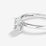 Stunning 0.70 CT Oval Moissanite Engagement Ring Solitaire Design 3