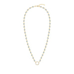 1.44 TCW Round Aquamarine Lab Made Diamond- March Birthstone Necklace 4