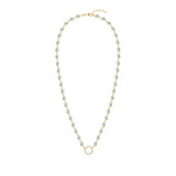 1.44 TCW Round Aquamarine Lab Made Diamond- March Birthstone Necklace 4