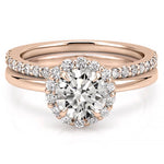 Stunning 0.50-1.50 CT Round Moissanite Engagement Ring With Halo Design 8