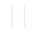 2.0 TCW Round Cut Moissanite Large Hoops Earrings in Gold 9