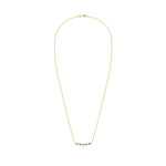 2 CT Round Emerald Lab Made Diamond-May Birthstone Necklace 5