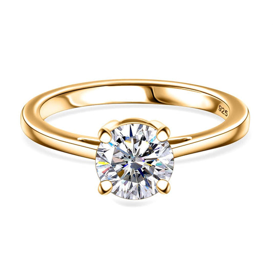 Round Cut Solitaire Style Cubic Zirconia in 925 Sterling Silver Jewelry 1
