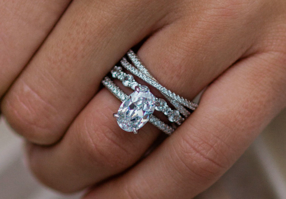 Round Cut Cubic Zirconia in 925 Sterling Silver Ring 3