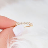 Stunning 0.35 TCW Round Moissanite Stones Half Eternity Wedding Bands 8
