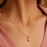 Round Cut Cubic Zirconia in 925 Sterling Silver Necklace 1