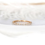 Stunning 0.55 TCW Round Moissanite Stones Full Eternity Wedding Band 2