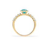 0.90 CT Round Topaz Lab Made Diamond-December Birthstone Engagement Ring 5
