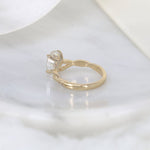 Stunning 2 CT Oval Moissanite Engagement Ring with Twisted Pave Design 4