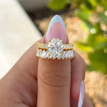 Stunning 3.0 CT Oval Moissanite Engagement Ring with  Pave Design 8