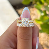 Stunning 3.0 CT Oval Moissanite Engagement Ring with  Pave Design 8