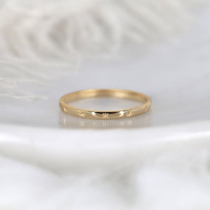 Stunning Celestial Ring Metal Wedding Bands