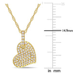 Round Cut Cubic Zirconia in 925 Sterling Silver Necklace 10