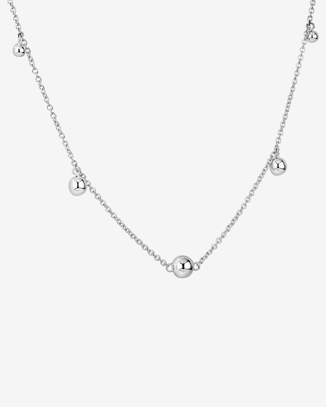 Round Cut Cubic Zirconia in 925 Sterling Silver Necklace 4