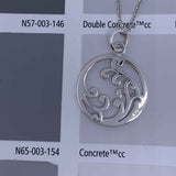 Round Cut Cubic Zirconia in 925 Sterling Silver Necklace 4