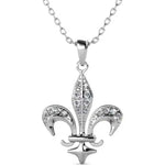 Round Cut Cubic Zirconia in 925 Sterling Silver Necklace 1