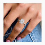 Stunning 3.67 CT Radiant Moissanite Engagement Ring with Pave Design 8