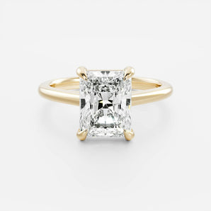 Stunning 2.0-3.0 CT Radiant Moissanite Engagement Ring with Solitaire Design