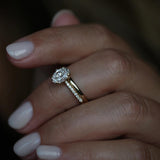 1.21 CT Oval Cut Pave CVD E/VS1 Diamond Engagement Ring 15