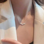 Round Cut Cubic Zirconia in 925 Sterling Silver Necklace 2