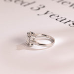 Stunning 1.0 - 2.0 CT Princess Moissanite Engagement Ring with Halo Design 10