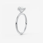 Oval East West Solitaire Lab Grown Diamond Engagement Ring
