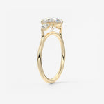 Round Three Stone Lab Grown Diamond Engagement Ring