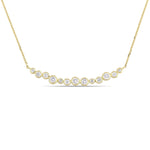 Round Cut Cubic Zirconia in 925 Sterling Silver Necklace 4