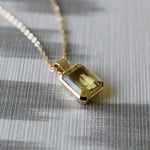 4.0 CT Emerald Peridot Lab Made Diamond- August Birthstone Necklace 6