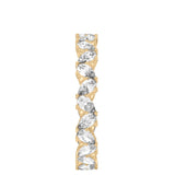 Stunning 1.92CT Pear Moissanite Stones Cluster Wedding Bands 3