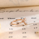 Stunning 3.0 CT Pear Moissanite Engagement Ring with Hidden Halo Design 5