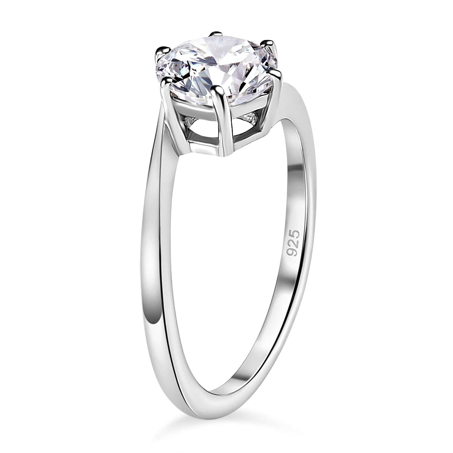 Round Cut Swirl Style Cubic Zirconia in 925 Sterling Silver TJC050 4