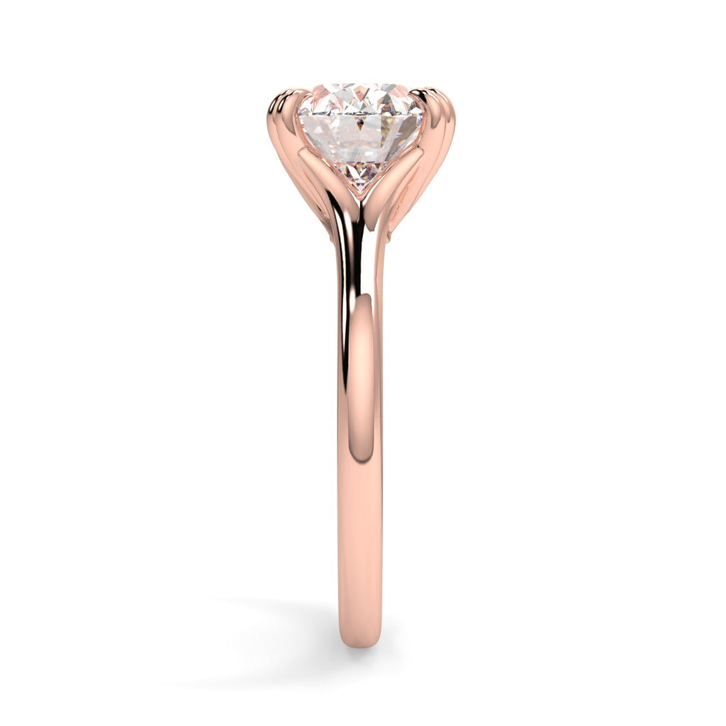 Stunning 2.85 CT East West Oval Moissanite Engagement Ring with Solitaire Design 10