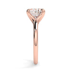 Stunning 2.85 CT East West Oval Moissanite Engagement Ring with Solitaire Design 10