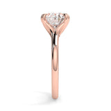 Stunning 2.85 CT East West Oval Moissanite Engagement Ring with Solitaire Design 10