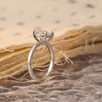 Stunning 2.0 CT Oval Moissanite Engagement Ring with Solitaire Design 3
