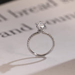 Stunning 1.0 - 2.0 CT Marquise Moissanite Engagement Ring with Pave Design 8