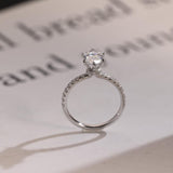 Stunning 1.0 - 2.0 CT Marquise Moissanite Engagement Ring with Pave Design 8