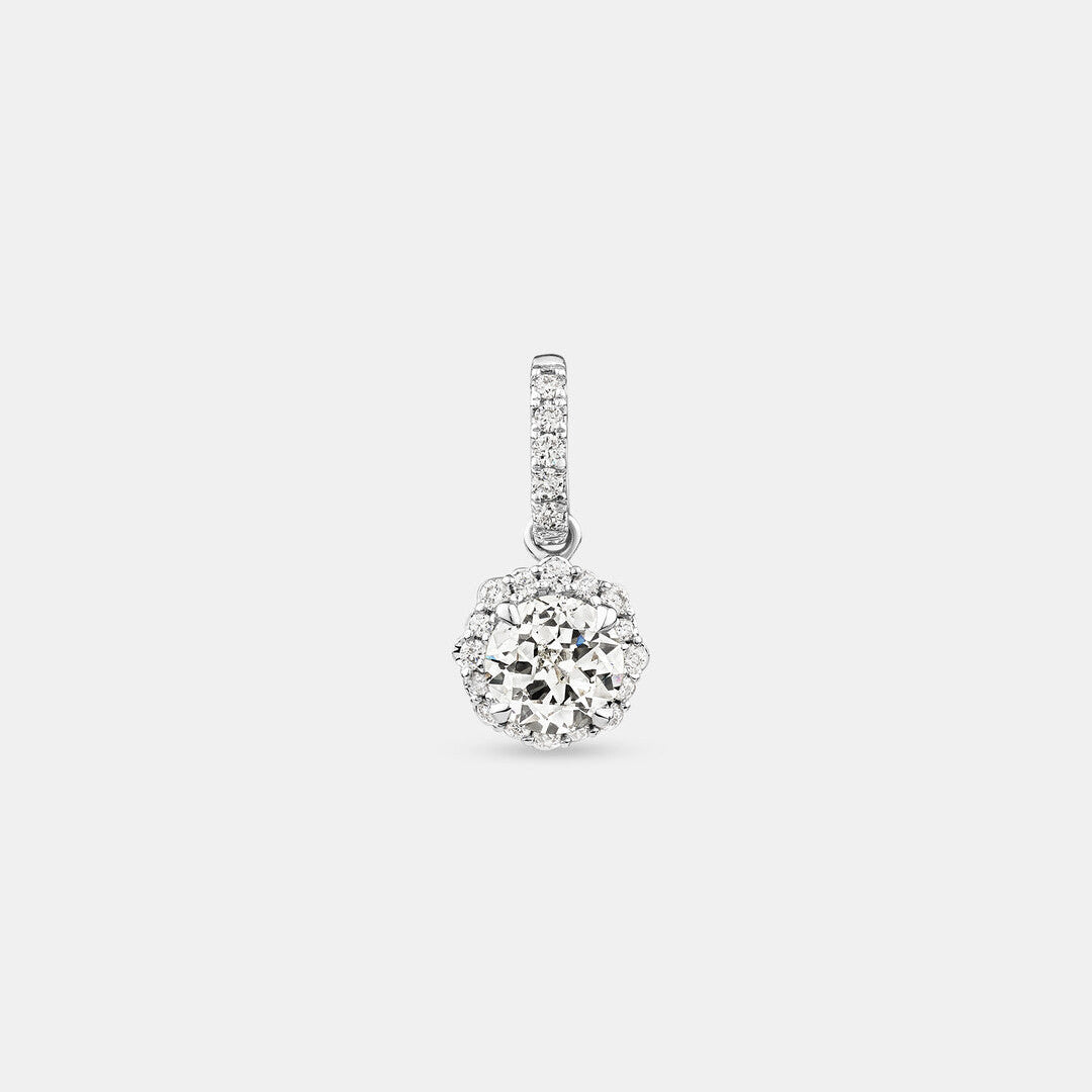 Round Cut Cubic Zirconia in 925 Sterling Silver Necklace 2
