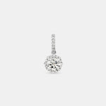 Round Cut Cubic Zirconia in 925 Sterling Silver Necklace 2