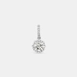 Round Cut Cubic Zirconia in 925 Sterling Silver Necklace 2