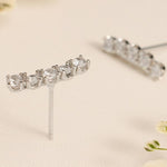 0.30 TCW Round Cut Moissanite Stud Earrings in Gold 2