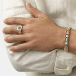 Round Cut Cubic Zirconia in 925 Sterling Silver Bracelet 3