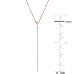 Round Cut Cubic Zirconia in 925 Sterling Silver Necklace 5