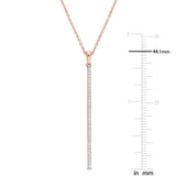 Round Cut Cubic Zirconia in 925 Sterling Silver Necklace 7